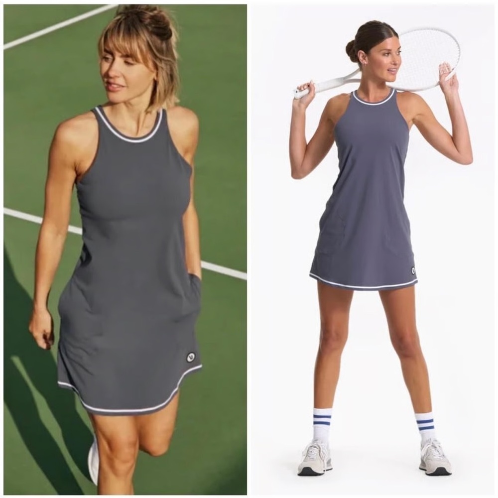 Vuori Women's Volley Dress in Azure Blue Size XL